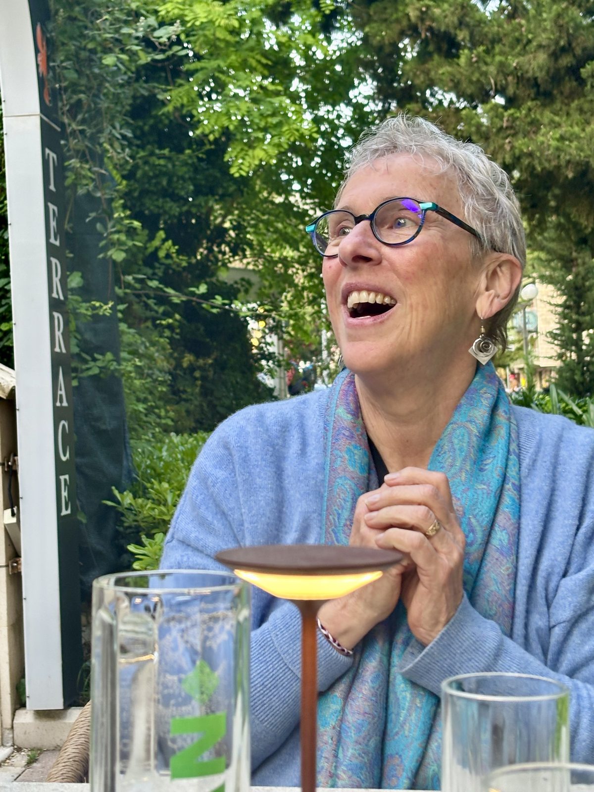 Eileen laughing